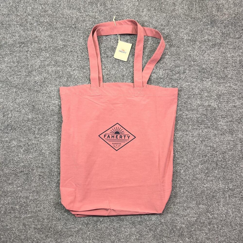 Faherty Pink All Day Tote Bag OS Recycled Polyester Beach Lightweight Bag